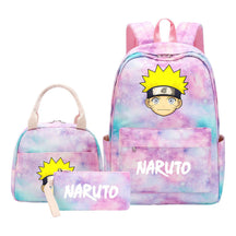 Naruto Girls School Bag Lunch Bag Three Piece Set Backpack Set