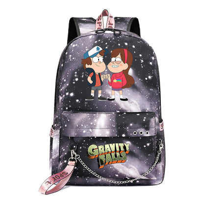 Cartoon Strange Town Youth Student School Bag Men's And Women's Leisure Travel Backpack