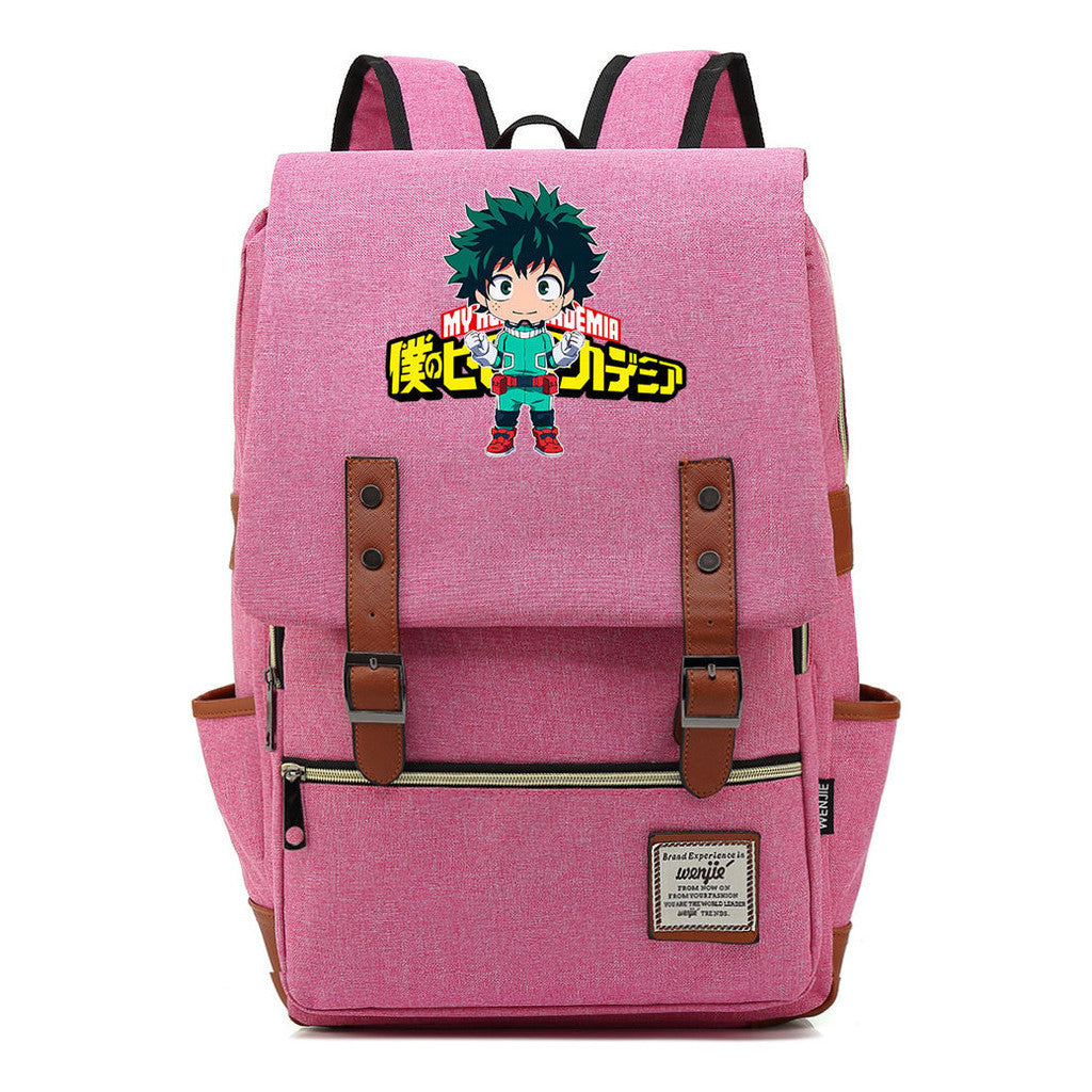 Anime My Heroes Academy Printed Youth Student Backpack Leisure Classic Backpack