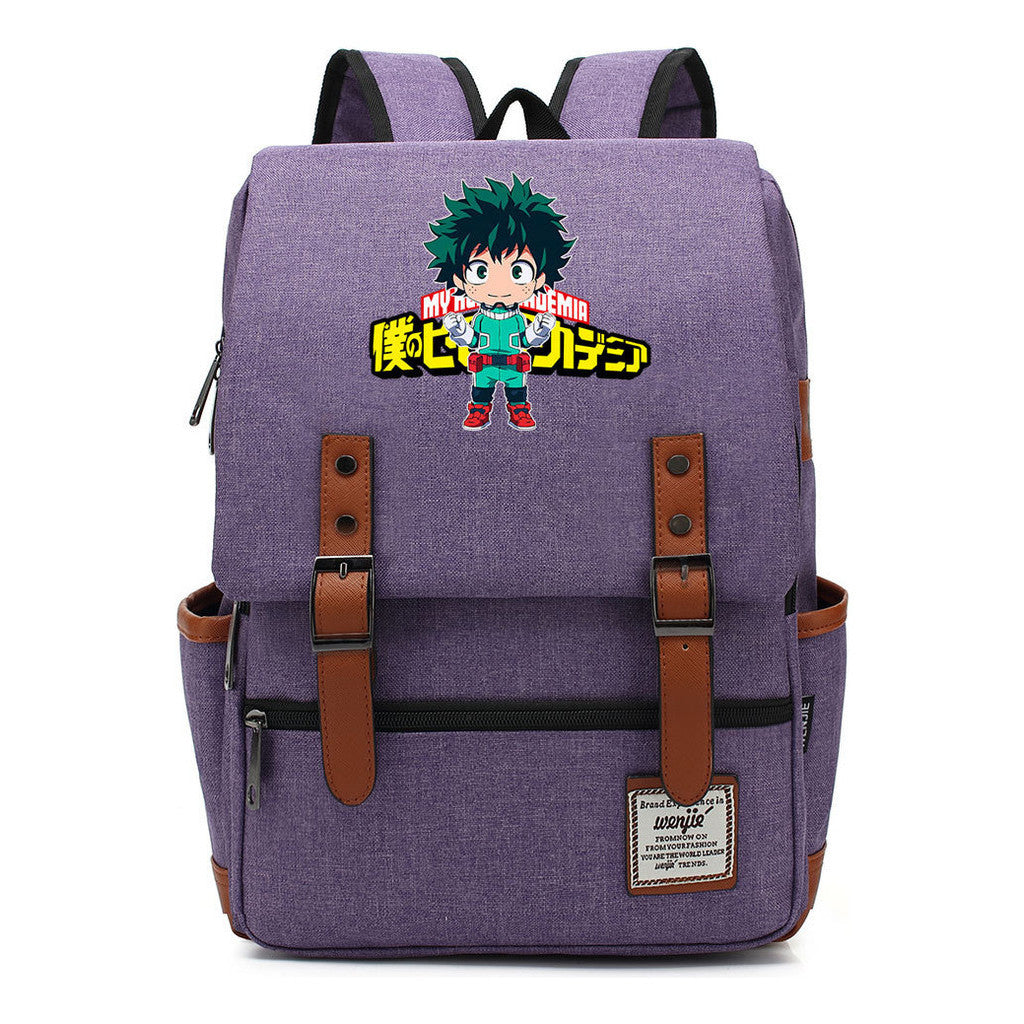 Anime My Heroes Academy Printed Youth Student Backpack Leisure Classic Backpack