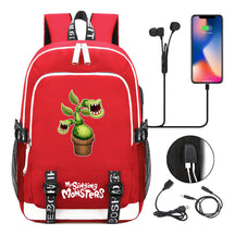 Monster Concert Printed Student Backpack Usb Leisure Backpack