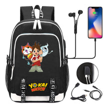 Anime Monster Watch Student School Bag Usb Men's And Women's Leisure Backpack