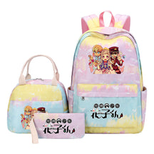 Ground Bound Youth Huazijun Student Girls School Bag Lunch Bag Three Piece Set Backpack Set