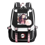Cartoon Fashion Usb Student Backpack With Casual Woven Strap Flip Back Backpack