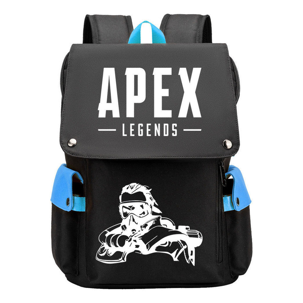 Apex Hero Print Usb Charging Head Youth School Bag Casual Backpack