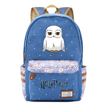 School Of Witchcraft And Wizardry Student Backpack With Floral Canvas Backpack