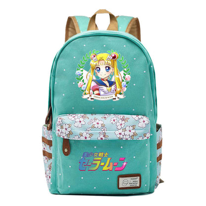 Beautiful Girl Warrior Student Backpack, Floral Casual Backpack
