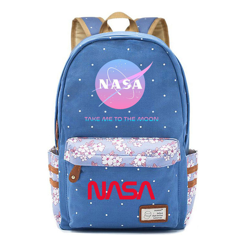 Fashionable Printed Student Backpack From Nasa, Casual Backpack