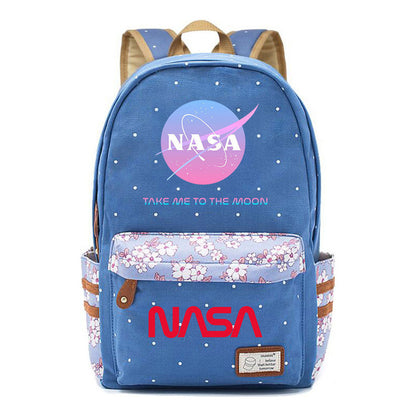 Fashionable Printed Student Backpack From Nasa, Casual Backpack