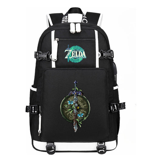 Printed Student Backpack For Men And Women With Large Capacity Leisure Travel Backpack