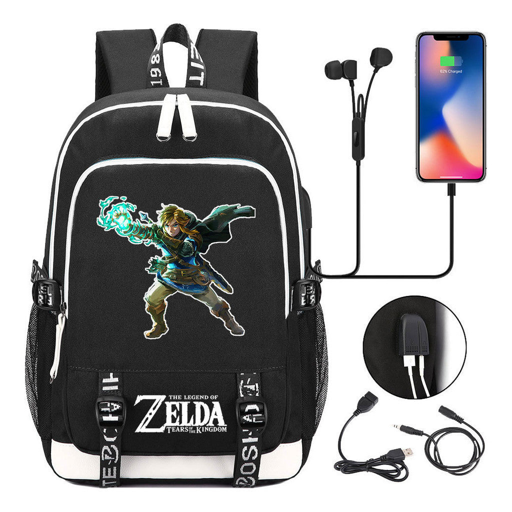 Usb Teen School Bag Men's And Women's Sports Backpacks