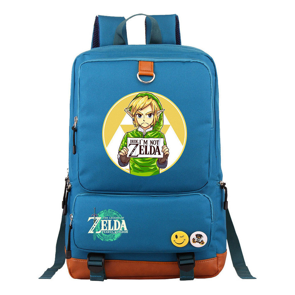 Printed Teenage Student Backpack, Travel Bag, Men's And Women's Backpack