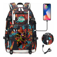 Printed Backpack For Men And Women With Large Capacity Leisure Travel Backpack