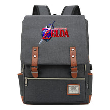 Printed Youth Student Backpack Usb Men's And Women's Casual Backpack