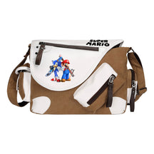 Super Mario Youth Student School Bag Canvas Shoulder Bag Casual Straddle Backpack
