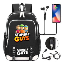 Printed Student Backpack Usb Men's And Women's Leisure Backpack