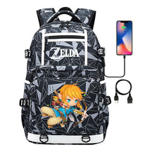 Legend Of Zelda Printed Usb Youth Student Backpack Men's And Women's Backpack Leisure Travel Bag