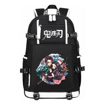 Cartoon Printed Usb Large Capacity Backpack For Men And Women's Leisure Travel Backpack