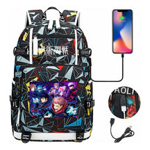 Printed Usb Youth Student Backpack Men And Women's Leisure Large Capacity Travel Backpack