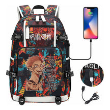 Printed Usb Youth Student Backpack For Men And Women's Leisure Large Capacity Travel Backpack