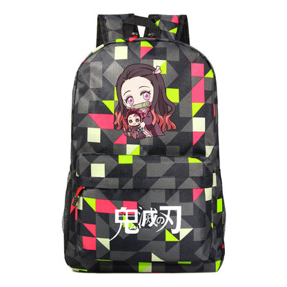 Fashion Printed Youth Student Backpack For Men And Women's Leisure Backpack