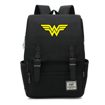 Anime Wonder Woman Printed Youth Student School Bag Men's And Women's Leisure Belt Buckle Backpack