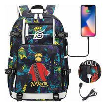 Printed Usb Youth Student School Bag Leisure Large Capacity Travel Backpack