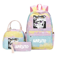 Naruto Teenage Girls School Bag Lunch Bag Three Piece Backpack Set