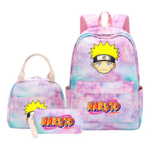 Naruto Student Girl Backpack Lunch Bag Three Piece Set Backpack Set