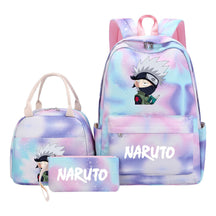 Naruto Girls School Bag Lunch Bag Three Piece Set Backpack Set