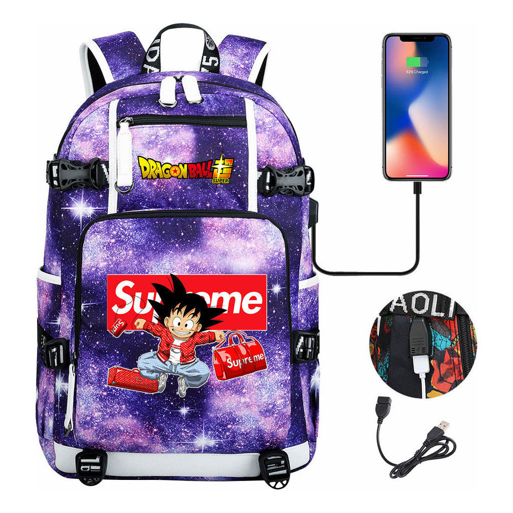 Usb Large Capacity Youth Student Backpack For Men And Women's Leisure Travel Backpack