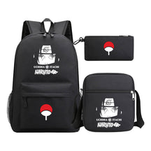 Anime Naruto Starry Sky Youth School Bag Three Piece Set For Men And Women Backpack Set
