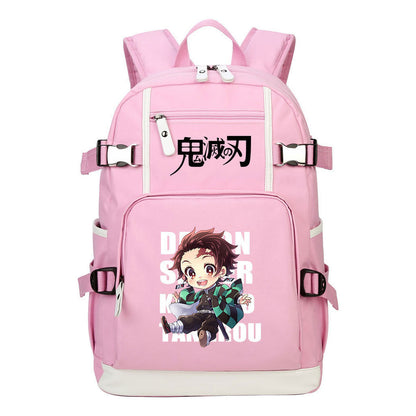 Anime Youth Student School Bag Men's And Women's Backpack Leisure Travel Backpack