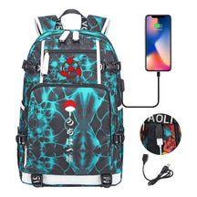 Naruto Usb Youth Student Backpack For Men And Women Leisure Travel Backpack