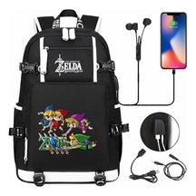 Legend Of Zelda Usb Youth Student Backpack For Leisure Travel Backpack