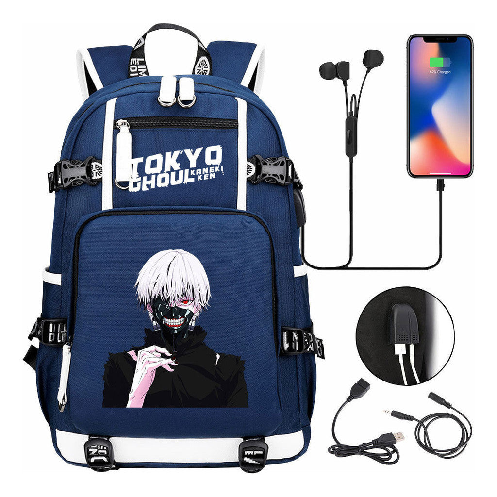 Usb Large Capacity Student Backpack For Leisure Travel Backpack