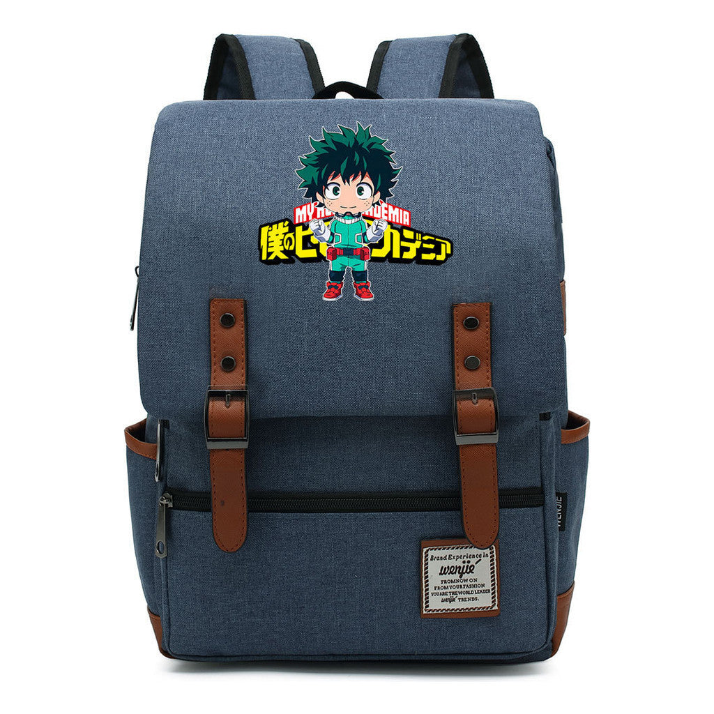 Anime My Heroes Academy Printed Youth Student Backpack Leisure Classic Backpack