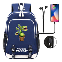 Monster Concert Printed Student Backpack Usb Leisure Backpack