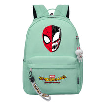 Superhero printed student backpack for boys and girls, casual travel bag with backpacks