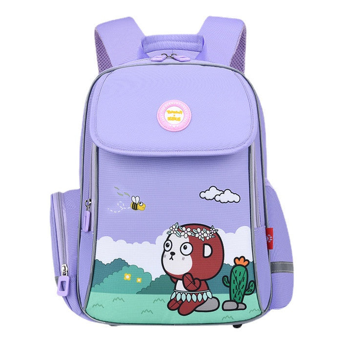 Toby Bear Student Backpack, Fashionable And Load Reducing Children's Backpack