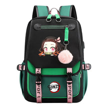 Comic Cartoon Fashion Usb Youth Student Backpack With Casual Woven Strap Flip Back Backpack
