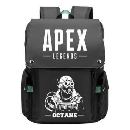 Apex Hero Print Usb Charging Head Youth School Bag Casual Backpack