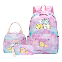 Corner Biology Student School Bag Lunch Bag Three Piece Set Backpack Set