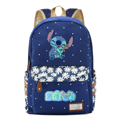Japanese Anime Interstellar Baby Stitch Printed Youth Backpack Casual Backpack