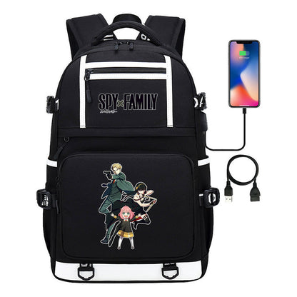Comic Print Usb Youth Student Backpack For Men And Women, Backpack Leisure Travel