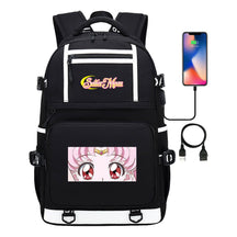 Anime Beauty Girl Warrior Usb Youth Student School Bag Men's And Women's Backpack Leisure Travel Backpack