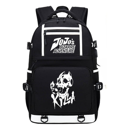 Comic Joe's Wonderful Adventure Print Usb Youth Student Backpack For Men And Women's Leisure Travel Backpack