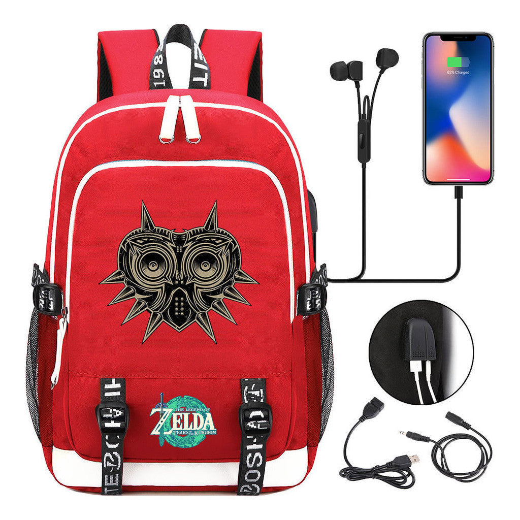 Usb Youth Student Backpack For Men And Women's Leisure Sports Backpack