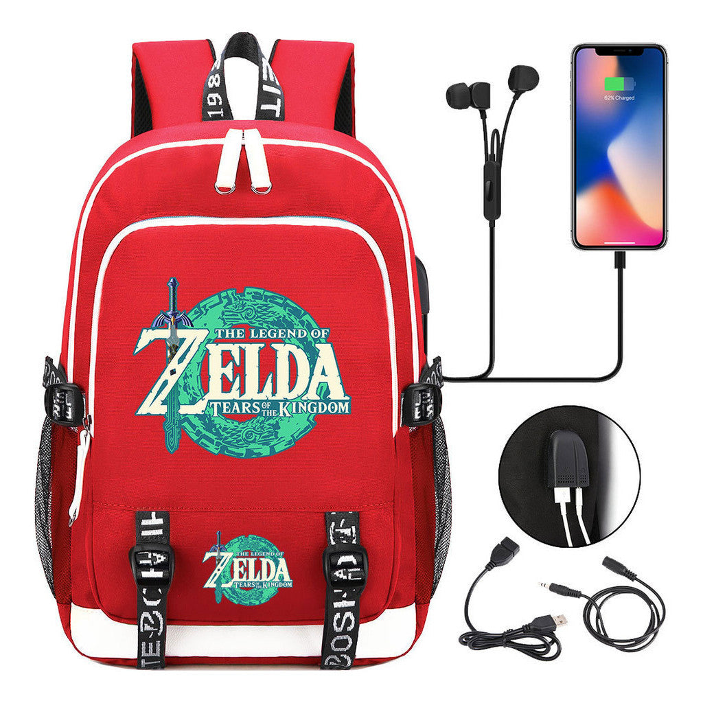 Usb Student Backpack For Men And Women's Leisure Sports Backpack