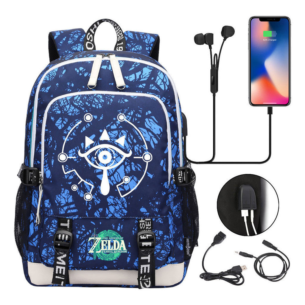 Usb Student Backpack For Men And Women's Leisure Sports Backpack